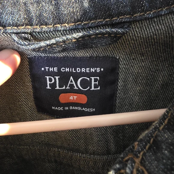 The Children's Place 100% cotton Collared Jean Jacket Size 4T - Picture 2 of 7